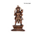 Anjaneya Statue Wall Hanging - 10 x 6 Inches | Copper Oxidised Hanuman Statue Wall Hanger for Home/ 260 Gms - Wall Hanging