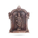 Balaji Idol With Arch Wall Hanging - 13 x 10 Inches | Copper Oxidised Perumal Statue Wall Hanger for Home - Wall Hanging