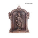 Balaji Idol With Arch Wall Hanging - 13 x 10 Inches | Copper Oxidised Perumal Statue Wall Hanger for Home - Wall Hanging