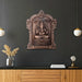 Ganesh Murti With Arch Wall Hanging - 13 x 10 Inches | Copper Oxidised Ganpati Murti Wall Hanger for Home - Wall Hanging