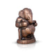 Appu Ganesh Murti - 12 x 7 Inches | Copper Oxidised Ganpati Idol/ Vinayaka Statue for Pooja/ 1.460 Kgs Approx - Copper Murties