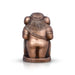 Appu Ganesh Murti - 12 x 7 Inches | Copper Oxidised Ganpati Idol/ Vinayaka Statue for Pooja/ 1.460 Kgs Approx - Copper Murties