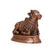 Nandi Statue - 8 x 9 Inches | Copper Idol/ Copper Oxidised Nandhi Statue/ Nandi Idol for Pooja - Copper Murties