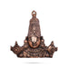 Balaji Idol Wall Hanging - 16 x 16 Inches | Copper Oxidised Perumal Head Statue Wall Hanger for Home/ 940 Gms - Wall Hanging
