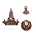 Balaji Idol Wall Hanging - 16 x 16 Inches | Copper Oxidised Perumal Head Statue Wall Hanger for Home/ 940 Gms - Wall Hanging