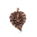 Ganesh Murti - 9 Inches | Copper Idol/ Vinayagar Statue/ Leaf Ganesha for Pooja - Wall Hanging