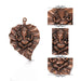 Ganesh Murti - 9 Inches | Copper Idol/ Vinayagar Statue/ Leaf Ganesha for Pooja - Wall Hanging