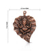 Ganesh Murti - 9 Inches | Copper Idol/ Vinayagar Statue/ Leaf Ganesha for Pooja - Wall Hanging