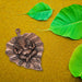 Ganesh Murti - 9 Inches | Copper Idol/ Vinayagar Statue/ Leaf Ganesha for Pooja - Wall Hanging