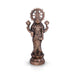 Standing Balaji Murti - 16 x 7 Inches | Copper Oxidised Balaji Idol/ Balaji Statue for Home Decor/ 1.100 Gms - Copper Murties