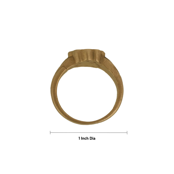Finger Ring - 1 Inches | Panchaloha Ring / Stone Jewelry / Artificial Jewellery for Men & Women
