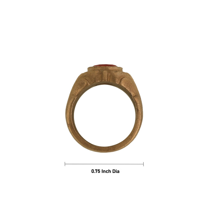 Finger Ring - 0.75 Inches | Artificial Jewelry/ Panchaloham Ring/ Stone Ring for Men And Women