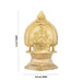 Kanchi Kamatchi Lamp - 6 x 3.5 Inches | Brass Kamakshi Deepam/ Lamp for Pooja - Deity Lamps