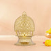 Kamakshi Deepam - 5 x 3 Inches | Brass Kamatchi Vilakku/ Gold Polish Kamakshi Lamp for Pooja/ 220 Gms Approx - Deity Lamps