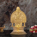 Kamakshi Deepam - 5 x 3 Inches | Brass Kamatchi Vilakku/ Gold Polish Kamakshi Lamp for Pooja/ 275 Gms Approx - Kamakshi Deepam