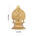 Kamakshi Deepam - 5 x 3 Inches | Brass Kamatchi Vilakku/ Gold Polish Kamakshi Lamp for Pooja/ 275 Gms Approx - Kamakshi Deepam