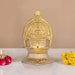 Kamakshi Deepam - 5.5 x 3 Inches | Brass Kamatchi Vilakku/ Gold Polish Kamakshi Lamp for Pooja/ 340 Gms Approx - Deity Lamps