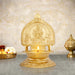 Kanchi Kamakshi Deepam - 7.5 x 5 Inches | Brass Kamatchi Vilakku/ Gold Polish Kamakshi Lamp/ 800 Gms Approx - Deity Lamps