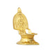 Brass Kamakshi Lamp - 5.5 x 4 Inches | Diya/ Deep/ Gold Polish Kamatchi Vilakku for Home/ 340 Gms Approx - Deity Lamps
