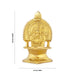 Brass Kamakshi Lamp - 5.5 x 4 Inches | Diya/ Deep/ Gold Polish Kamatchi Vilakku for Home/ 340 Gms Approx - Deity Lamps
