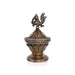 Sambrani Burner With Base - 6.5 x 3.75 Inches | Annam Design Lid Dhoop Dhani/ Dhoopakal for Pooja - Sambrani Stand
