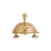 Tortoise Design Dhoop Stand With Leg- 4.5 X 7 Inches | Brass Sambrani Stand/ Peacock Handle Dhoopakal For Pooja - Sambrani Stand