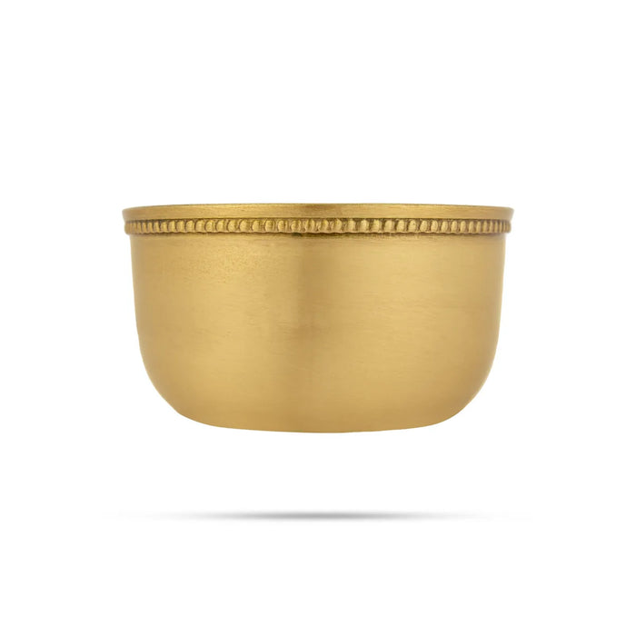 Brass Bowl - 2 x 3.5 Inches | Matte Finish / Puja Bowl/ Brass Katora/ Brass Cup for Pooja