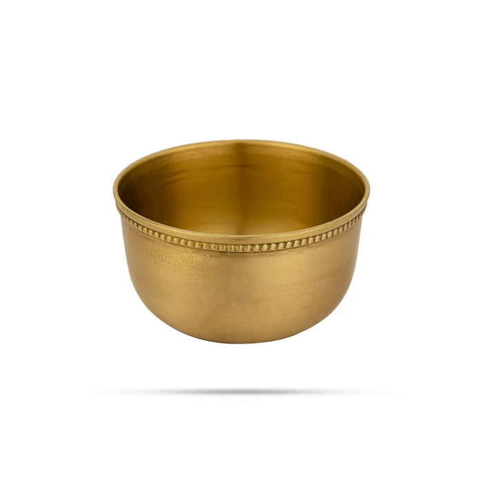 Brass Bowl - 2 x 3.5 Inches | Matte Finish / Puja Bowl/ Brass Katora/ Brass Cup for Pooja