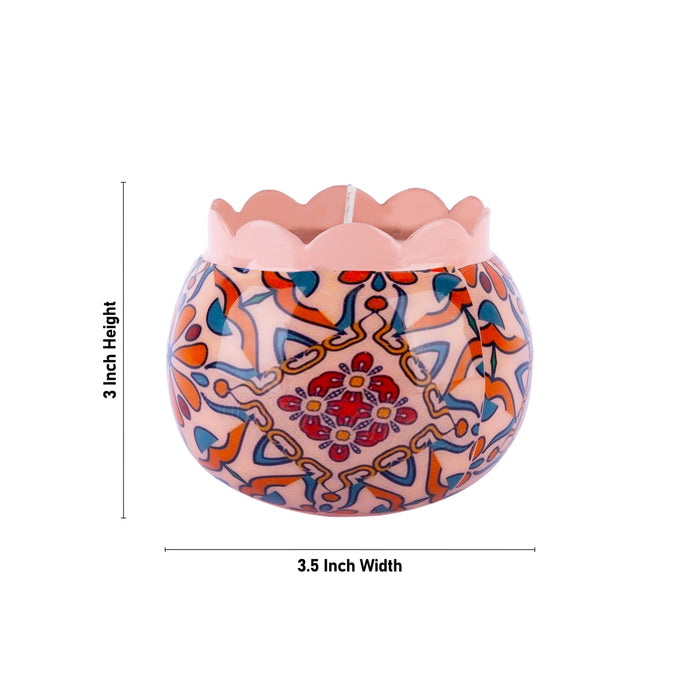 T Light Candle Jar - 3 x 3.5 Inches | Tea Light Candle/ Tea Lights for Home Decoration - Candles