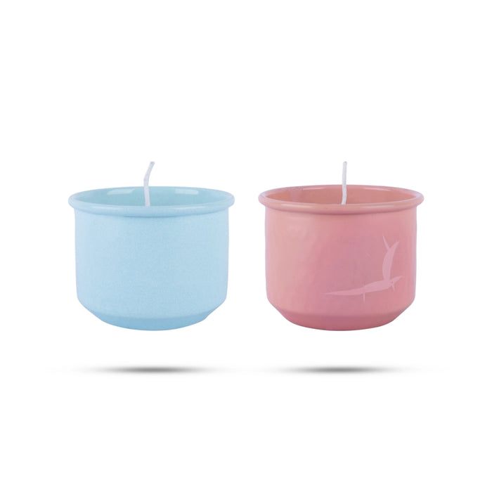 T Light Candle Pair - 2 x 2.5 Inches | Tea Light Candle/ Tea Lights for Home Decoration - Candles
