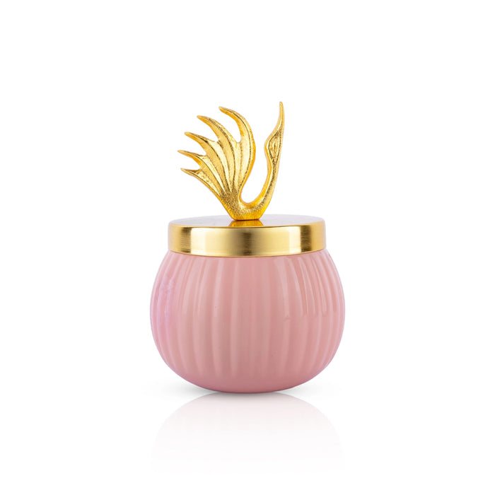 T Light Candle Jar With Lid - 5.5 x 3.5 Inches | Tea Light Candle/ Tea Lights for Home Decoration - Candles