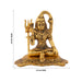 Shiva Statue - 4.5 x 4.5 Inches | Gold Polish Shiv Murti/ Aluminium Shivan Idol for Pooja/ 220 Gms Approx - Gold Polish Murties