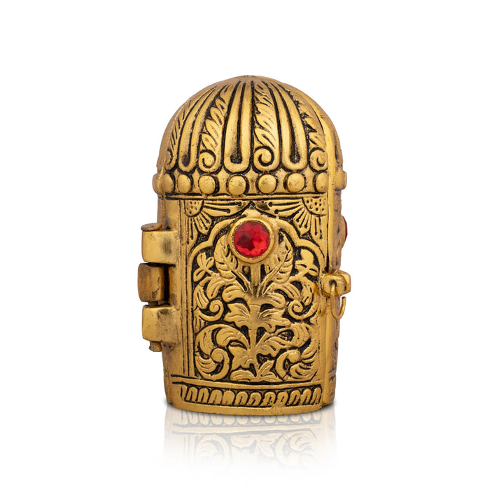 Ram Darbar Murti - 6 x 5.5 Inches | Folding Type Ram Darbar Idol/ Aluminium Ramar Darbar Statue for Pooja - Aluminium Murties