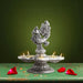 5 Face Diya - 4.5 x 4 Inches | Aluminium Deepam/ Peacock Design Lamp for Pooja/ 130 Gms Approx - 5 Faced lamp