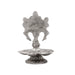 Chakra with 5 Face Deep - 6 x 4 Inches | Aluminium Lamp/ Silver Polish Vilakku for Pooja/ 155 Gms Approx - 5 Faced lamp