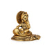 Butter Krishna Idol - 3 x 3.5 Inches | Aluminium Krishna Idol/ Gold Polish Krishna Statue for Pooja/ 180 Gms - Gold Polish Murties