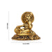 Butter Krishna Idol - 3 x 3.5 Inches | Aluminium Krishna Idol/ Gold Polish Krishna Statue for Pooja/ 180 Gms - Gold Polish Murties