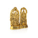 Balaji Thayar Murti With Base - 6.5 x 6.5 Inches | Aluminium & Gold Polish Perumal Thayar Statue for Table Decor - Gold Polish Murties