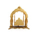 Jhula - 9 x 8 Inches | Gold Polish Palana/ Aluminium Jhoola for Deity/ 520 Gms Approx - Jhulas & Unjal Items