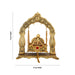 Jhula - 9 x 8 Inches | Gold Polish Palana/ Aluminium Jhoola for Deity/ 520 Gms Approx - Jhulas & Unjal Items