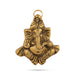 Pagdi Ganesh Murti Wall Hanging - 4 x 3.5 Inches | Metal & Gold Polish Ganpati Murti Wall Hanger for Home - Wall Hanging