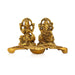 Lakshmi Ganesha Deep | Aluminium Vilakku / Diya / Laxmi Ganesh Lamp For Home & Pooja - Deity Lamps