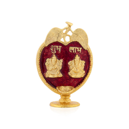 Shubh Labh Diya - 8 x 5.5 Inches | Aluminium Deep/ Shubh Labh Lamp for Home - Table Stand Accessories