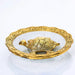 Metal Tortoise Statue With Glass Plate - 1 x 5 Inches | Gold Antique Polish Tortoise Idol With Plate for Home - Table stand Accessories