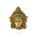 Metal Durga Face Wall Hanging - 6 x 5 Inches | Gold Antique Polish Maa Durga Face Wall Hanging for Home - Wall Hanging