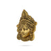 Metal Durga Face Wall Hanging - 6 x 5 Inches | Gold Antique Polish Maa Durga Face Wall Hanging for Home - Wall Hanging