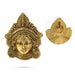 Metal Durga Face Wall Hanging - 6 x 5 Inches | Gold Antique Polish Maa Durga Face Wall Hanging for Home - Wall Hanging