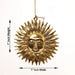 Sun Wall Hanging - 7 x 7 Inches | Metal Surya Wall Hanging/ Gold Antique Polish Sun Wall Decoration - Wall Hanging