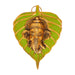 Ganesha Wall Hanging - 5.5 Inches | Aluminium Material/ Ganpati Wall Hanging/ Leaf Ganesha Wall Hanging for Home - Wall Hanging