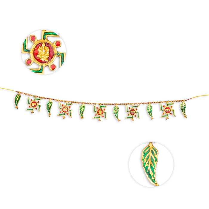 Toran - 35 Inches | Aluminium Material/ Thoranam/ Bandanwar for Home Decor - Toran